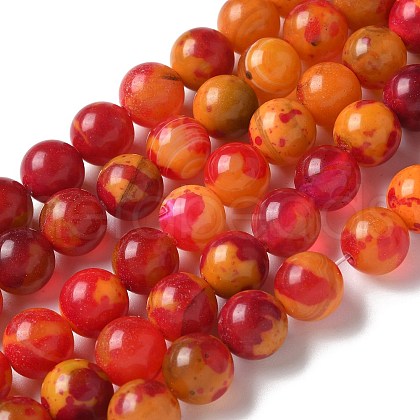 Natural Agate Beads Strands G-NH0001-G10-01-1