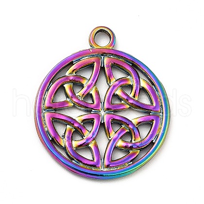 Ion Plating(IP) 201 Stainless Steel Pendants STAS-P312-12MC-1