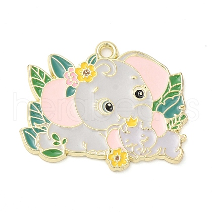 Alloy Enamel Pendants ENAM-C015-02D-G-1