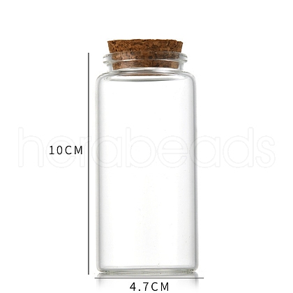 Glass Bottle CON-WH0085-73F-1