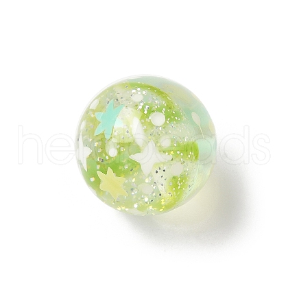 Transparent Resin Enamel Beads RESI-M052-01D-1