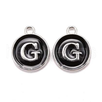 Platinum Plated Alloy Charms X-ENAM-S118-02G-P-1