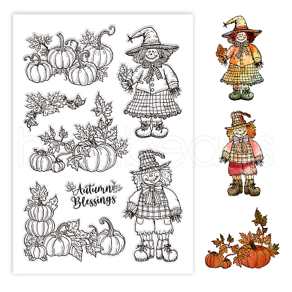 Custom Summer Theme PVC Plastic Clear Stamps DIY-WH0631-0232-1