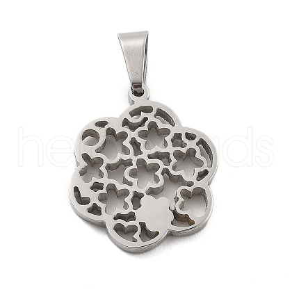 304 Stainless Steel Pendants STAS-F313-14P-1