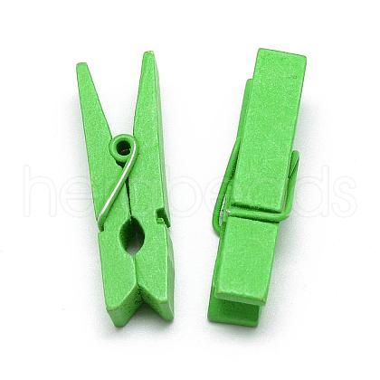 Dyed Wooden Craft Pegs Clips WOOD-R249-013F-1