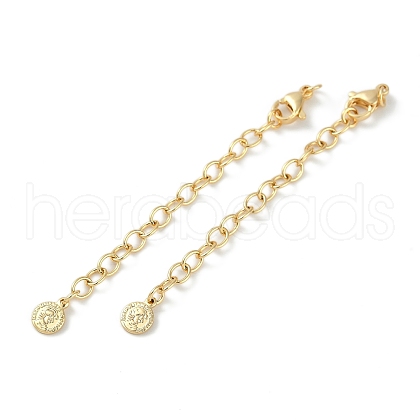 Brass Ends with Chains KK-P283-36G-1
