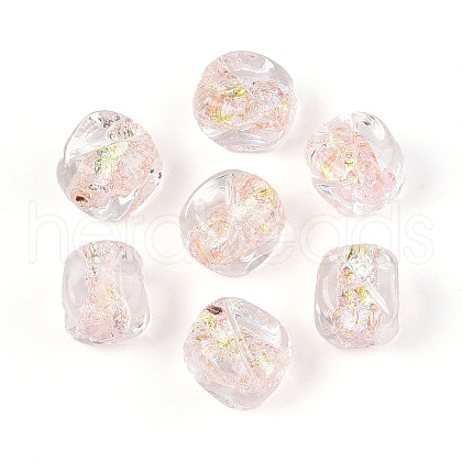 Handmade Foil Lampwork Beads FOIL-T007-02F-1