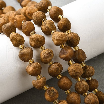 Raw Rough Natural Amber Beads Strands G-U023-D01-1
