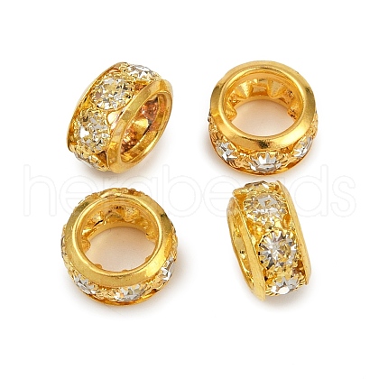 Brass Rhinestone Beads KK-U071-02B-01G-1