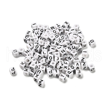 Opaque Acrylic Enamel Beads OACR-A038-02-1