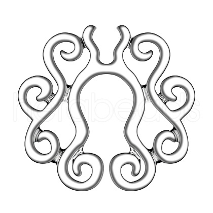 Stainless Steel Flower Clip On Nipple Rings WG76523-05-1