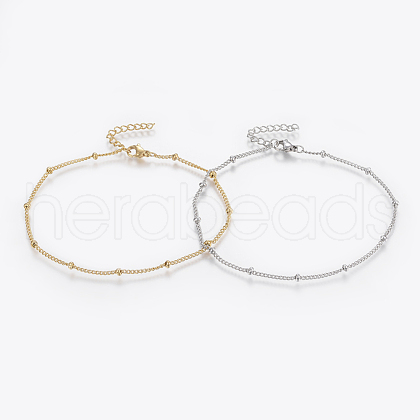 304 Stainless Steel Anklets AJEW-H013-04-1