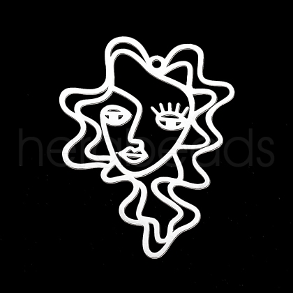 Tarnish Resistant 201 Stainless Steel Pendants STAS-T056-LA318-1-1