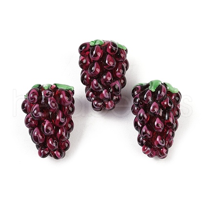 Handmade Lampwork Enamel Beads LAMP-U004-07N-1
