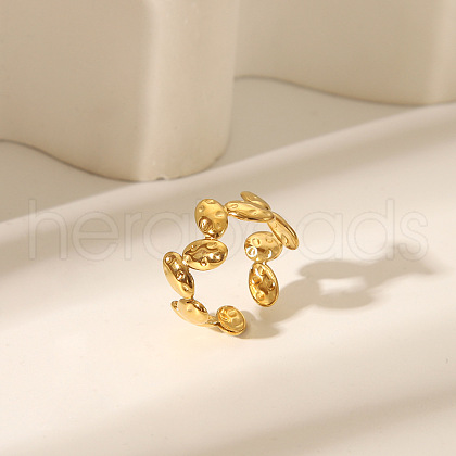 Stainless Steel Cuff Rings for Women CD9702-5-1