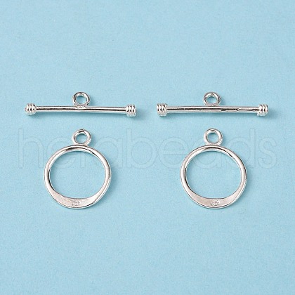 925 Sterling Silver Toggle Clasps STER-A008-37-1
