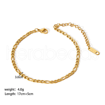 Stylish Stainless Steel  Figaro Chain Bracelets for Women XR9988-5-1