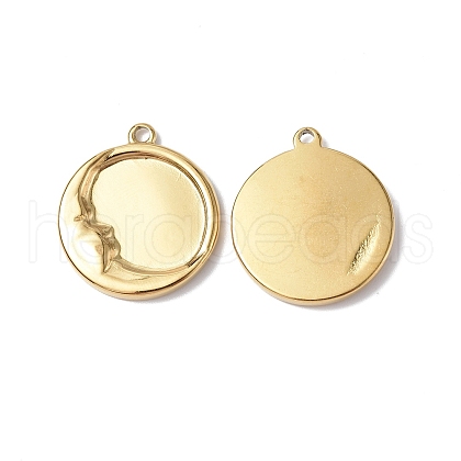 Ion Plating(IP) 304 Stainless Steel Pendants STAS-C066-09G-1