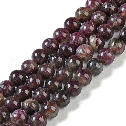 Natural Plum Blossom Tourmaline Beads Strands G-K364-B01-01-1