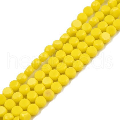 Opaque Solid Color Glass Beads Strands GLAA-N052-05A-A05-1