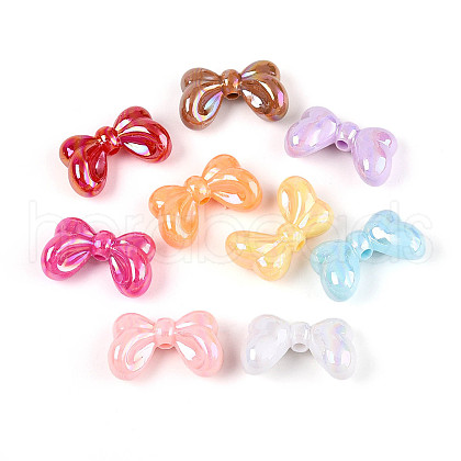 UV Plating Opaque Acrylic Beads OACR-N143-05-1