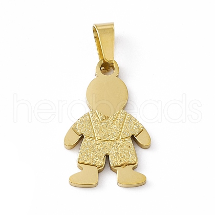 PVD Vacuum Plating 304 Stainless Steel Pendants STAS-P315-08G-1