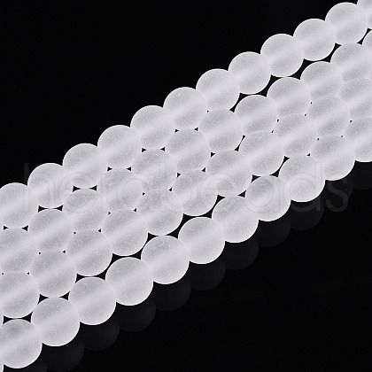 Transparent Glass Beads Strands GLAA-T032-T8mm-MD13-1