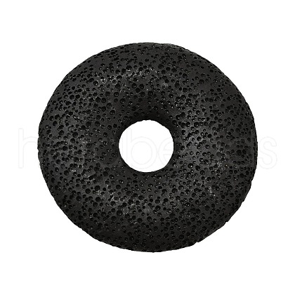 Natural Lava Rock Disc Big Pendants G-M203-04-01-1