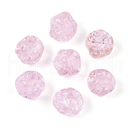 Handmade Foil Lampwork Beads FOIL-T007-01F-1