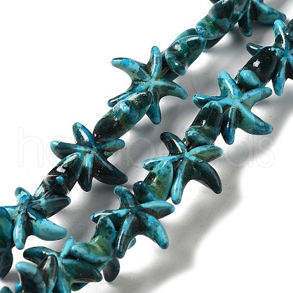 Synthetic Turquoise Dyed Beads Strands G-P507-04A-1