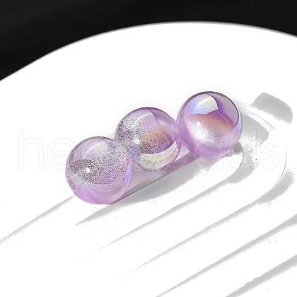 30Pcs Gradient Color Opaque Resin Beads PW-WG675F3-04-1