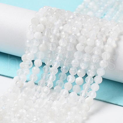 Natural Rainbow Moonstone Beads Strands G-J400-E12-01-1