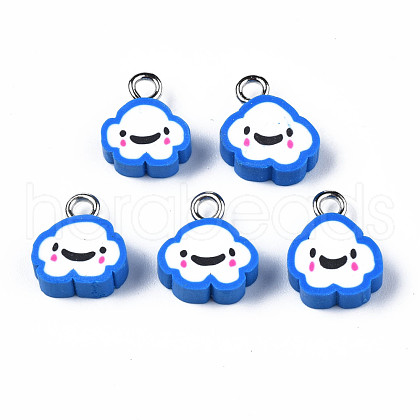 Handmade Polymer Clay Charms CLAY-N006-37B-01B-1