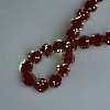 Luminous Handmade Gold Foil Glass Beads Strands FOIL-N029-01D-2