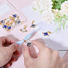 12Pcs 3 Styles Alloy Enamel Pendant HJEW-CA00003-4