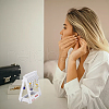   1 Set Coat Hanger Removable Acrylic Earring Displays EDIS-PH0001-92-6