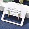 Brass Cubic Zirconia Hoop Earrings EJEW-D301-05G-02-2