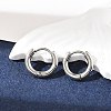 Tarnish Resistant 304 Stainless Steel Hoop Earrings EJEW-P177-P-13-1