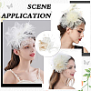 Women's Feather Aligator Hair Clips OHAR-WH0034-13B-6