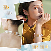 SUNNYCLUE 6 Sets 2 Colors 3-Strand 6-Hole Brass Filigree Box Clasps KK-SC0002-98-5