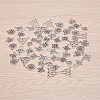 Tibetan Style Alloy Chinese Knot Pendants TIBEP-YW0001-05AS-4