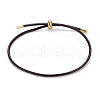 Adjustable PU Leather Cord Slider Bracelets BJEW-F412-05G-B-1