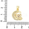 Brass Micro Pave Cubic Zirconia Pendants KK-D357-16C-G-3