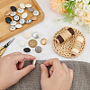 WADORN® 36Pcs 6 Colors Aluminum Snap Buttons FIND-WR0011-57A-4