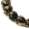 Handmade Dichroic Foil Glass Beads Strands DICH-U001-03C-3