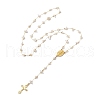 Rosary Bead Necklaces NJEW-JN04883-4
