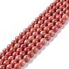 Natural Silver Line Jasper Beads Strands G-P451-02B-A-1