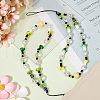 Gorgecraft 2Pcs Resin Beaded Mobile Phone Lanyard Wrist Strap HJEW-GF0001-47A-4