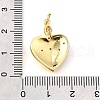 Brass Micro Pave Cubic Zirconia Pendants KK-V007-005G-03-3