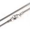 Tarnish Resistant 304 Stainless Steel Snake Chain Necklaces STAS-M174-005P-2.0-1